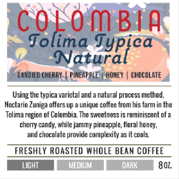 Colombia Tolima Typica Natural